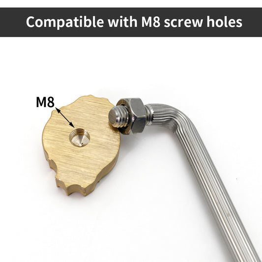 Leather Stamping Stick with Custom Brass Logo Mold