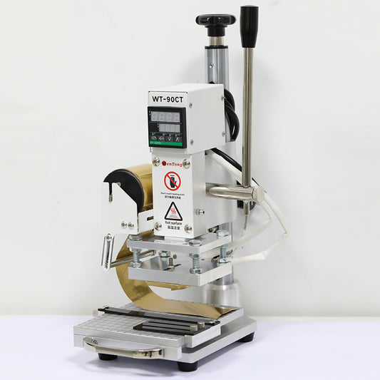 Mini Digital Hot Foil Stamping Machine – Gold Foil Leather Logo Embossing Press (T-Slot)