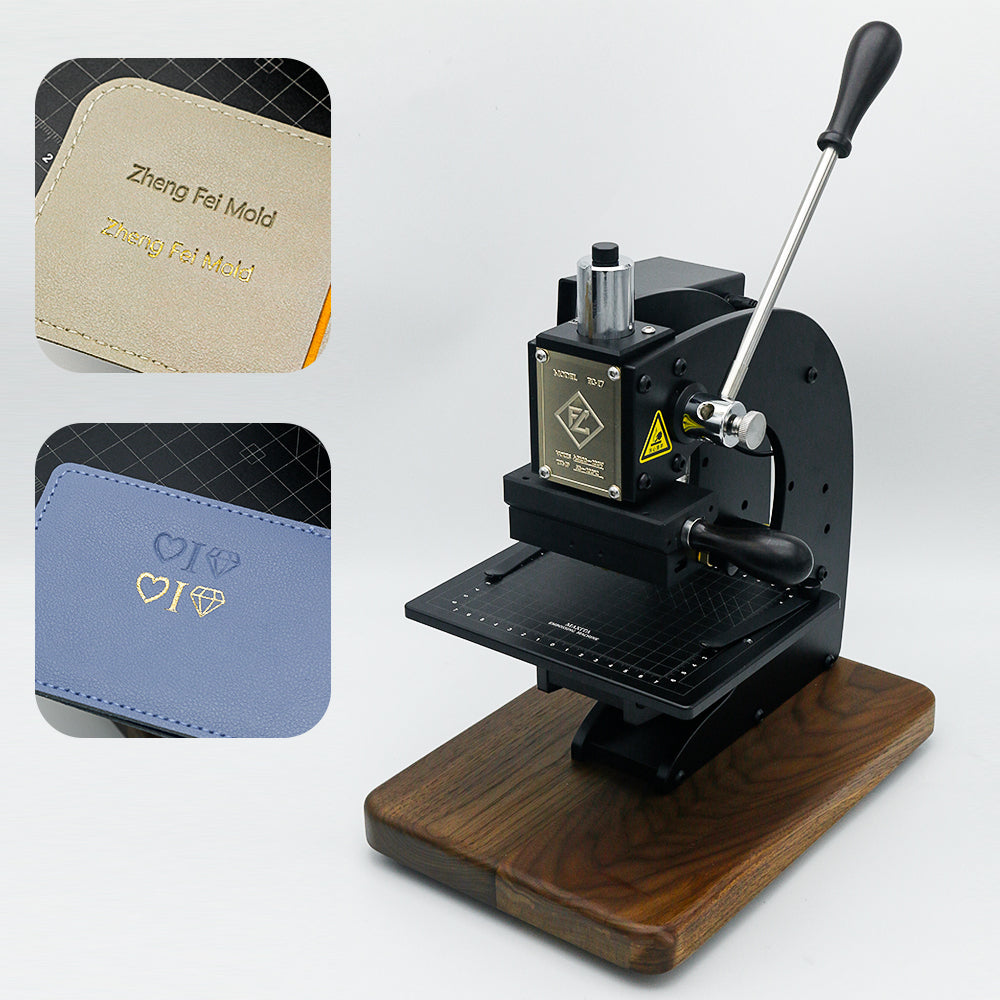 Manual Heat Press Stamping Machine Leather Hot Foil Logo Stamp Tool Embossing Machine Leather Key Ring Hot Foil Stamping Machine
