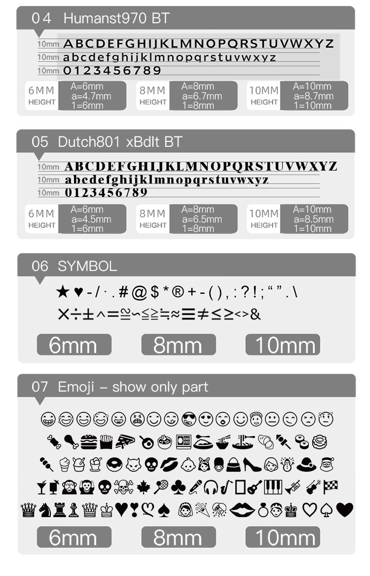Hot Stamping Brass Mold Live Letters Printing Stamper CNC Engraving 0-9 Number A-Z Letters Alphabet Symbol Character Seal Stamp