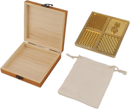 Ice Printed Brass Anti-Rust Elegant Safety Ice Designer Tray Thick Home