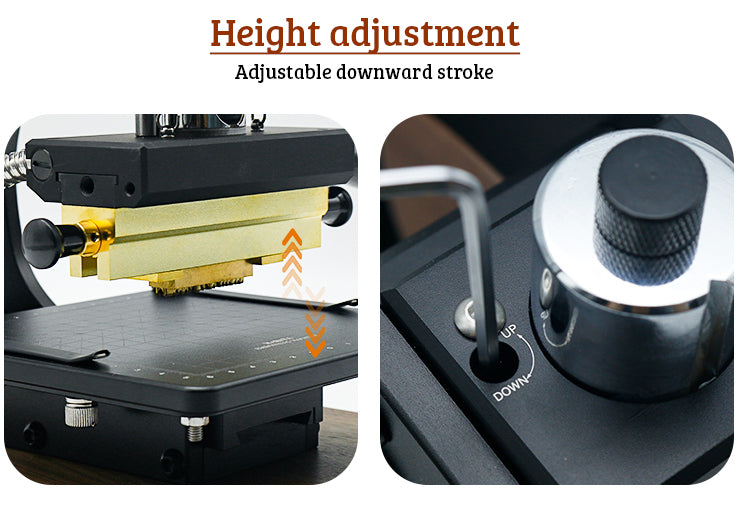 Hot Foil Stamping Machine Leather Stamp Emboss Press Tool Logo Custom Manual Digital Pvc Card Book Paper Heat Press Machine