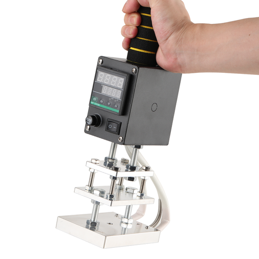 Small Manual Digital Embossing Machine Wooden PVC Paper Custom Logo Seal Leather Stamping Heat Press Machine