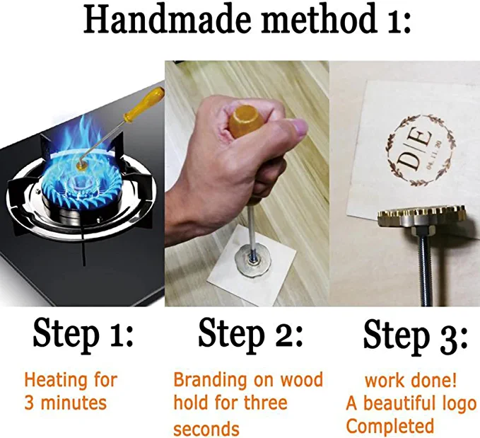 Custom Branding Iron for Wood Wedding Bread Making