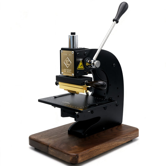 Maxita EC-27 Hot Foil Stamping Machine Manual Heat Press Stamping Machine Leather Hot Foil Logo Stamp Tool Embossing Machine Leather Key Ring Hot Foil Stamping Machine