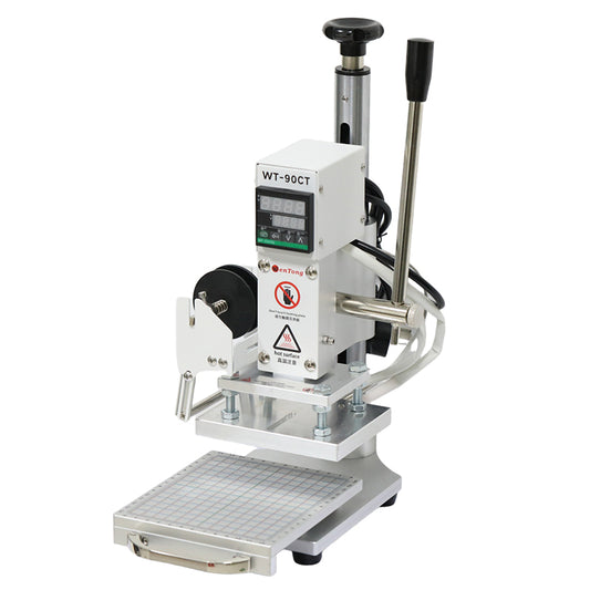 Mini Digital Hot Foil Stamping Machine – Gold Foil Leather Logo Embossing Press (T-Slot)