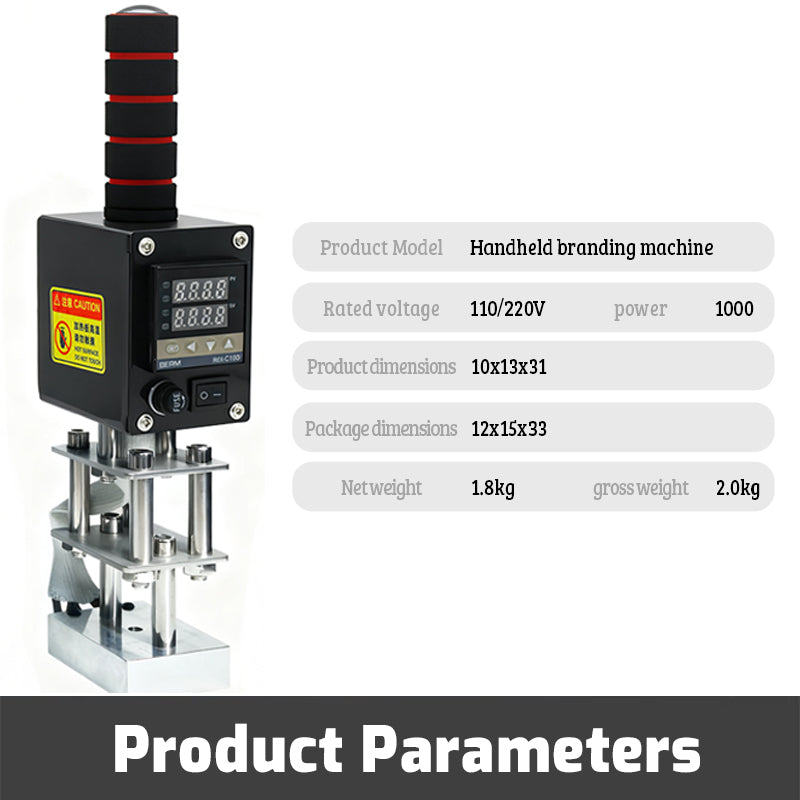 Small Manual Digital Embossing Machine Wooden PVC Paper Custom Logo Seal Leather Stamping Heat Press Machine