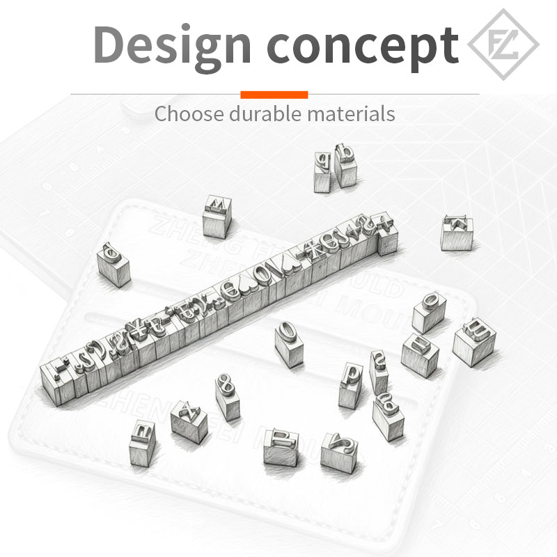 Number/Alphabet/Hebrew Brass Copper Flexible Heat Press LOGO T Slot Tall Engraving Mold Letters Hot Foil Stamping Letter Stamps