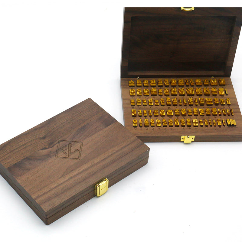 Brass Alphabet Type Set (A–Z + Numbers + Symbols)