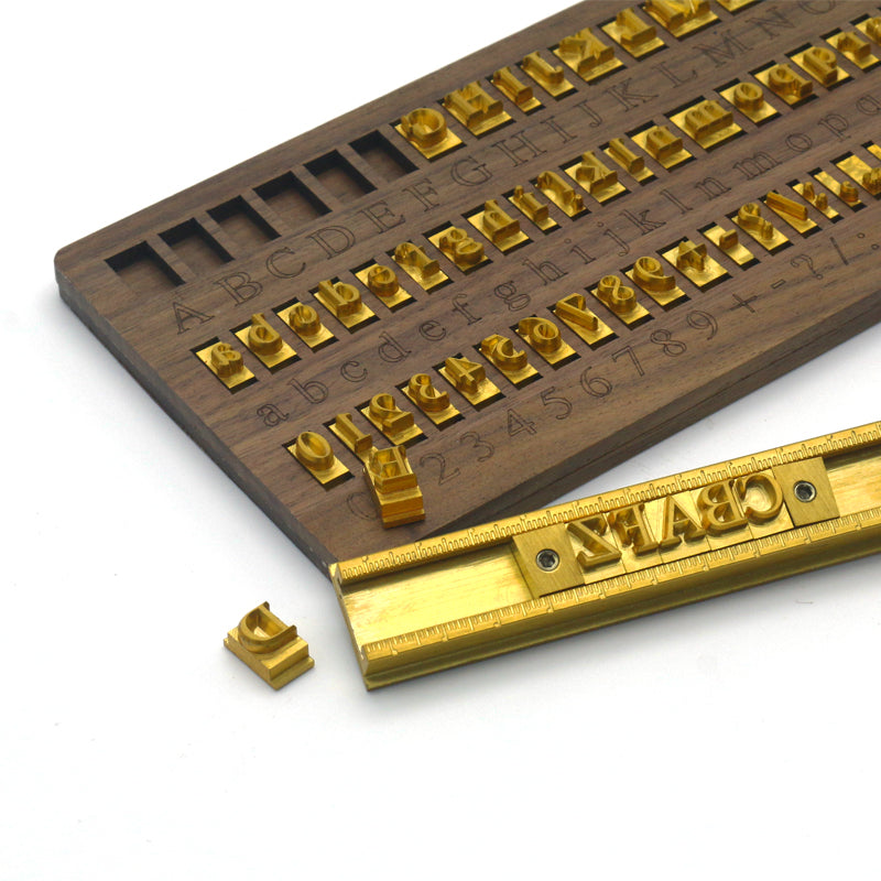 Brass Alphabet Font Type Set (A–Z + Numbers + Symbols)
