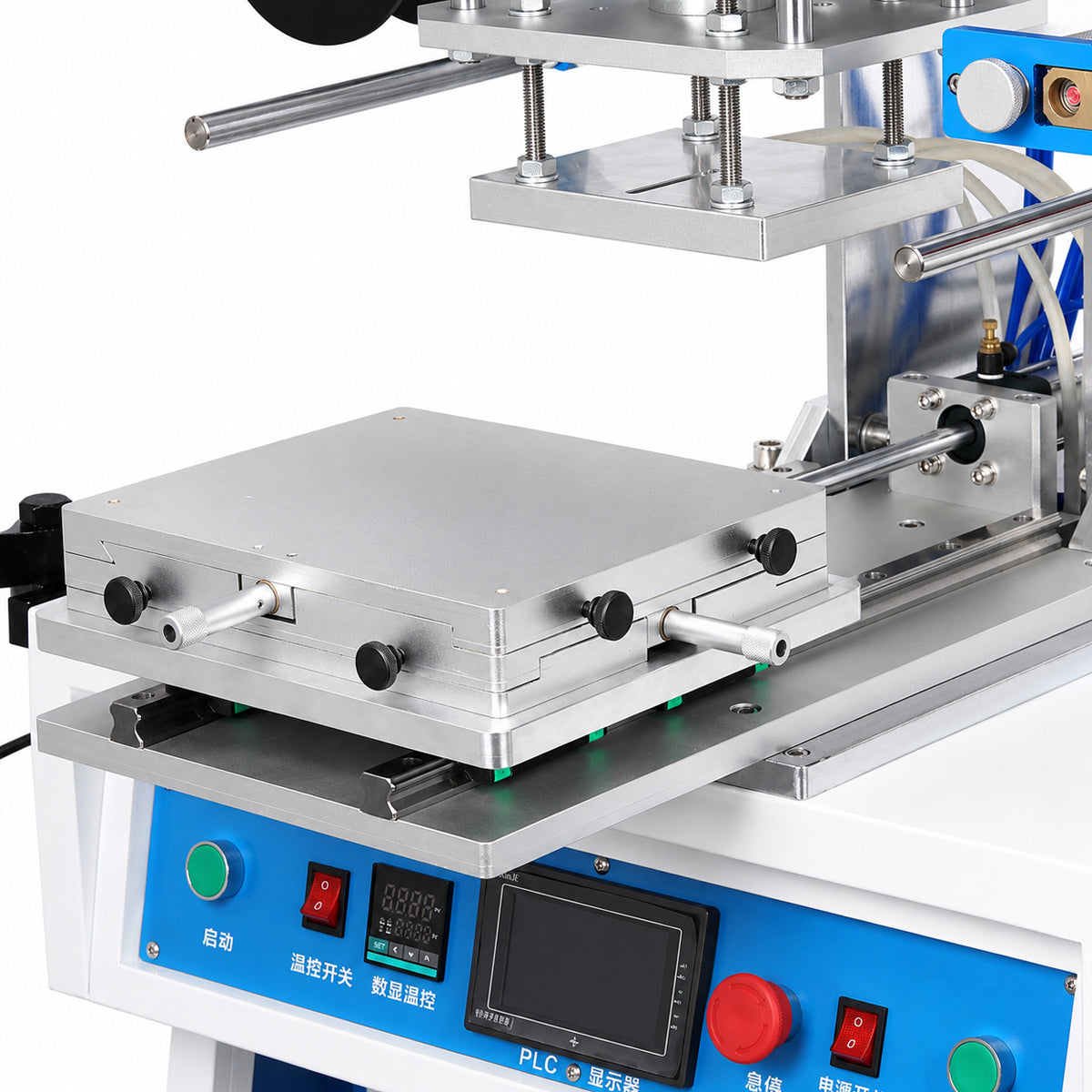 Industrial Pneumatic Hot Foil Stamping Machine for Leather, Paper, Plastic & Wood | 8020P-XY Semi Automatic Embossing Press