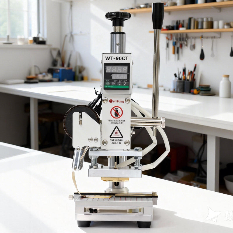 Mini Digital Hot Foil Stamping Machine – Gold Foil Leather Logo Embossing Press (T-Slot)