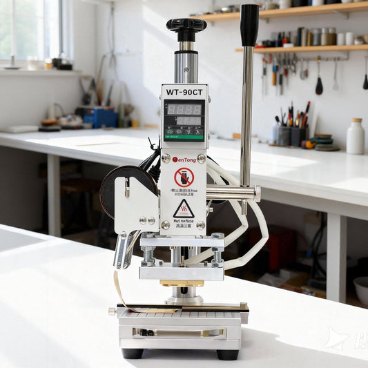 Mini Digital Hot Foil Stamping Machine – Gold Foil Leather Logo Embossing Press (T-Slot)