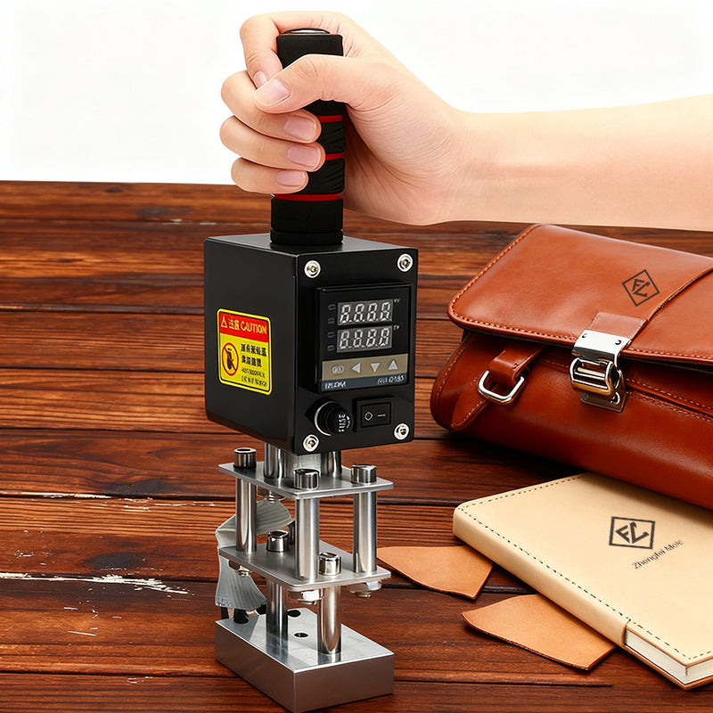 Small Manual Digital Embossing Machine Wooden PVC Paper Custom Logo Seal Leather Stamping Heat Press Machine
