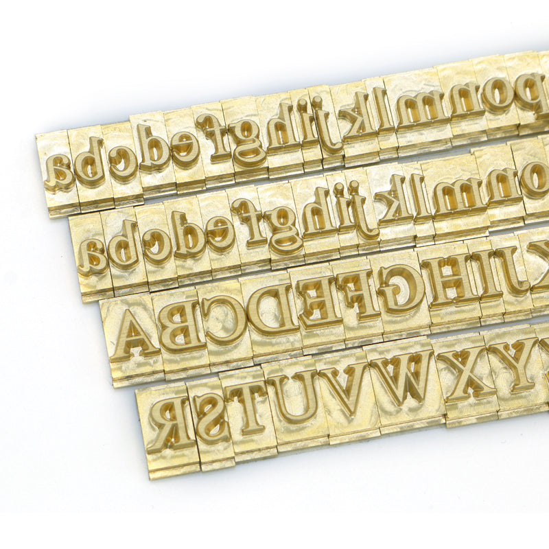 Hot Stamping Brass Mold Live Letters Printing Stamper CNC Engraving 0-9 Number A-Z Letters Alphabet Symbol Character Seal Stamp