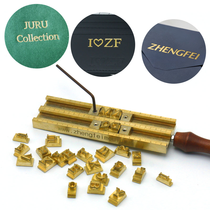 Hot Stamping Brass Mold Live Letters Printing Stamper CNC Engraving 0-9 Number A-Z Letters Alphabet Symbol Character Seal Stamp