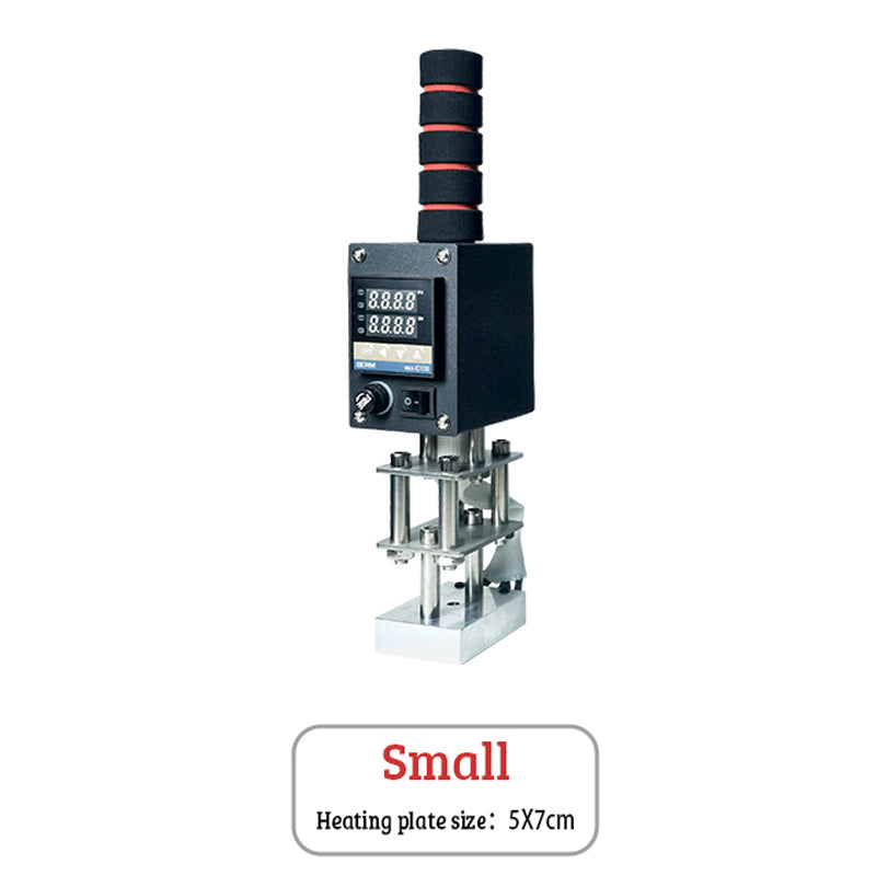 Small Manual Digital Embossing Machine Wooden PVC Paper Custom Logo Seal Leather Stamping Heat Press Machine