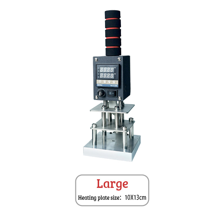 Small Manual Digital Embossing Machine Wooden PVC Paper Custom Logo Seal Leather Stamping Heat Press Machine