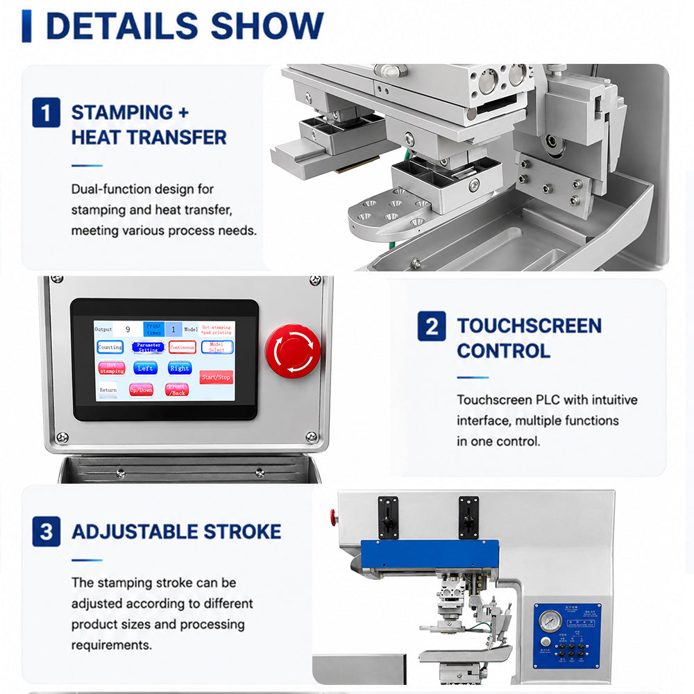 High Precision Automatic Pad Printing Machine Pneumatic Logo Printing Equipment for Plastic Metal Products