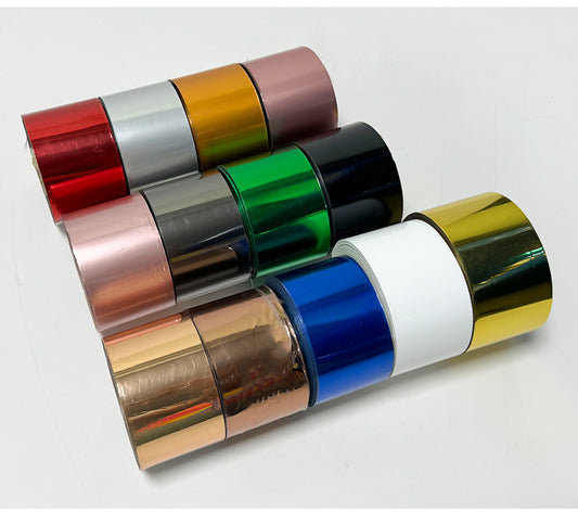 Zhengfei 5cm size UV DTF hot stamping foil roll is suitable for paper and plastic crystal labels.
