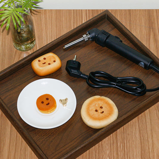 Smiley Logo Brass Stamp + Handheld Heat Branding Tool Set – DIY Hot Stamping Kit smiley stamp