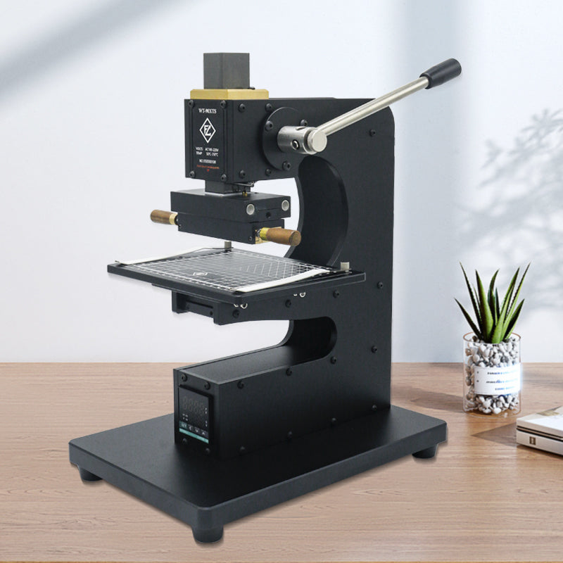 Digital Display Manual Heat Press Machine for Packaging & Logo Embossing – 90XTS