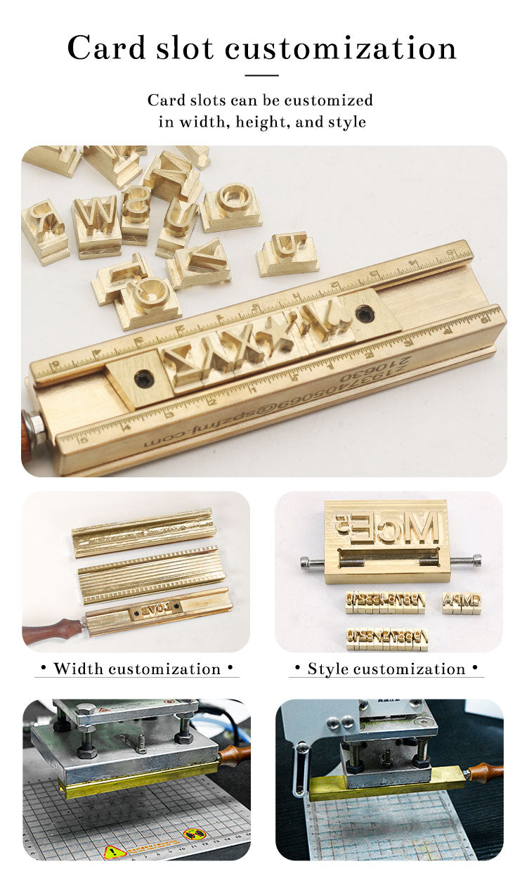 Hot Stamping Brass Mold Live Letters Printing Stamper CNC Engraving 0-9 Number A-Z Letters Alphabet Symbol Character Seal Stamp