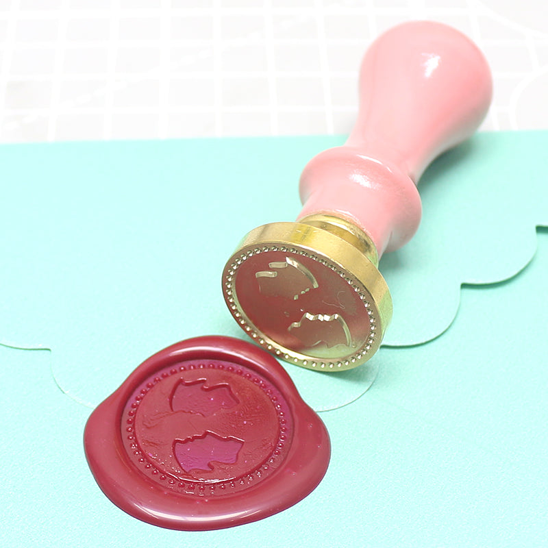 Wedding Wrapped Gift Postcard Reusable Portable Wax Seal Stamps
