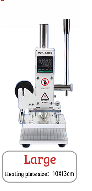 5X7Cm8X10Cm10X13Cm Small Handheld Leather Paper Stamping Machine With Customized Voltage And Plug
