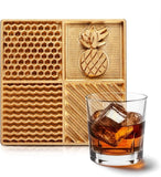 Load image into Gallery viewer, Customizable Ice Cube Stamps Hexagon Ice Cubes Brass Brand Stamp Ice Cube Gift Bartender