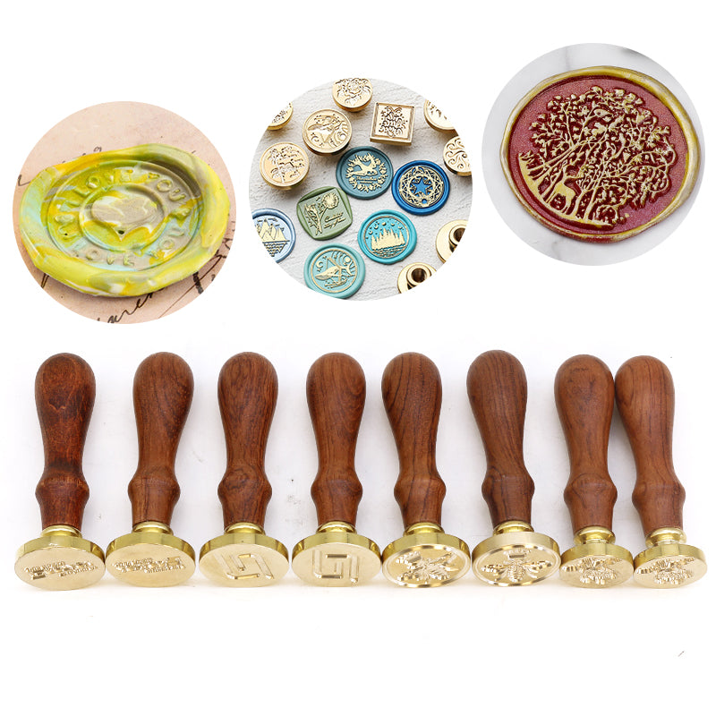 Custom Christmas wax stamp brass head 20mm 25mm 30mm diameter wax stamp