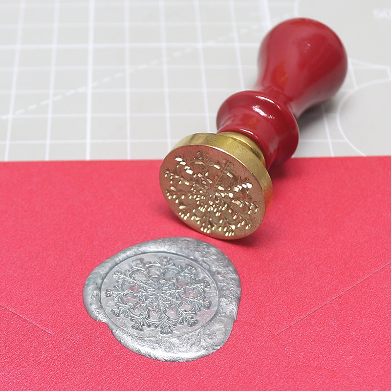 Customized Exquisite Elegant Wooden Handle Brass Seal Wax Customized Kit Seal Wax Seal Stamp Kit