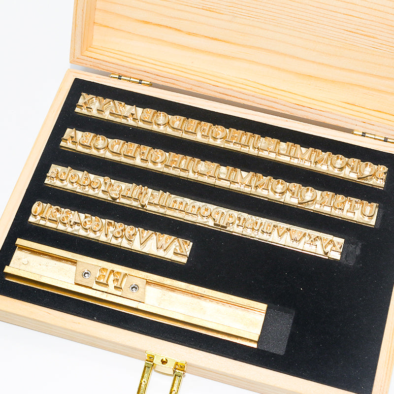 Factory Direct Sales T-shaped Movable Type Copper Mold, LOGO Leather Goods Hot Stamping Mold, English Letter Hot Stamping Mold