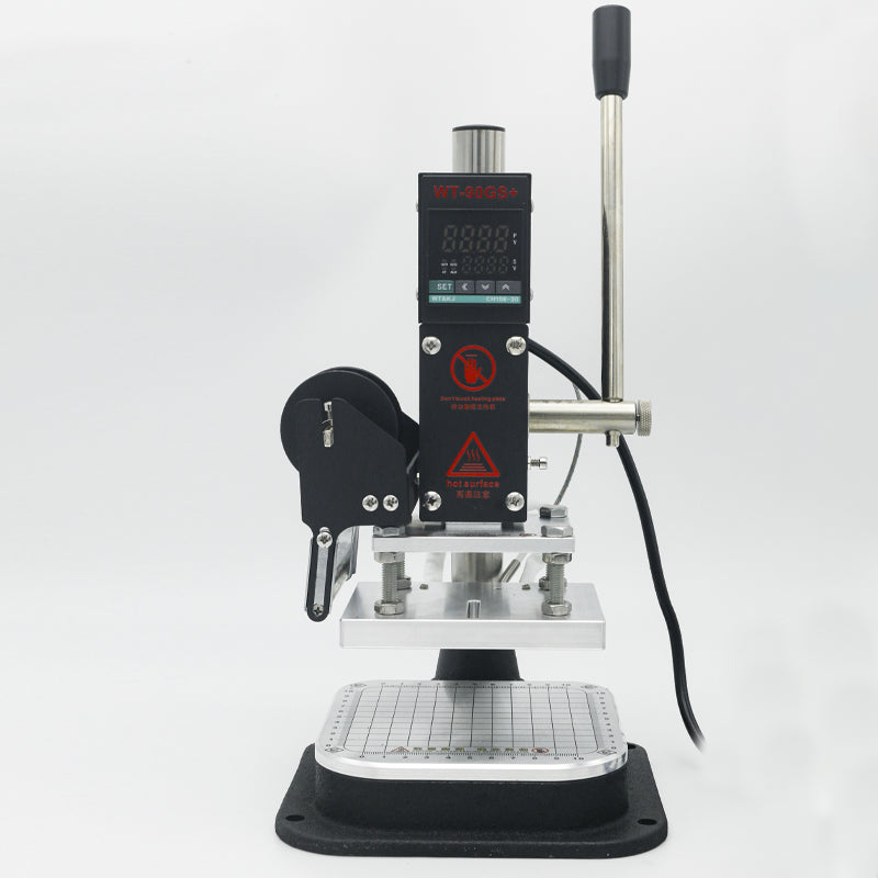 Manual Hot Press Machine for Leather, Wood & Paper – Custom Logo Embossing & Hot Stamping