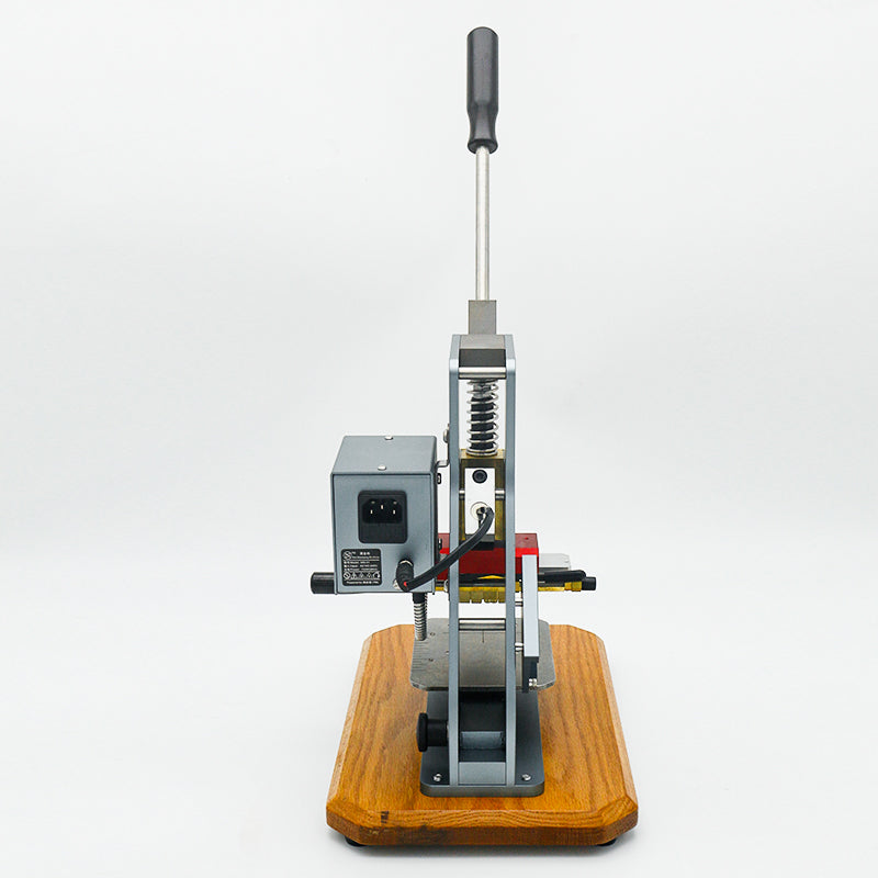 Manual Hot Foil Stamping Machine for Leather Crafts – Custom Logo Embossing Press Tool