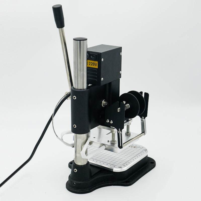 Manual Hot Press Machine for Leather, Wood & Paper – Custom Logo Embossing & Hot Stamping