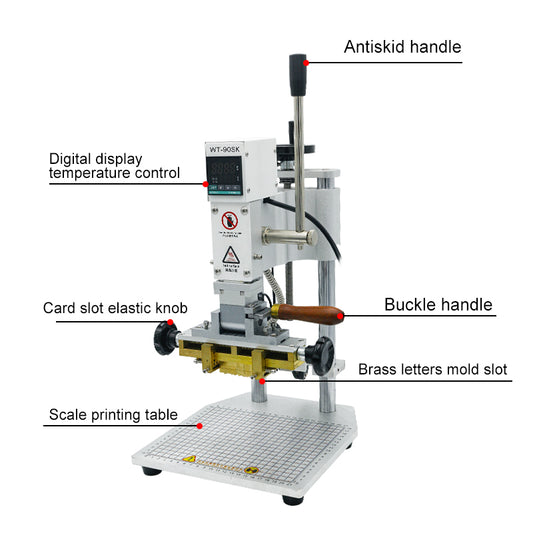 Bonedry Manual Leather Creasing Machine – Digital Hot Stamping & Logo Embossing Heat Press