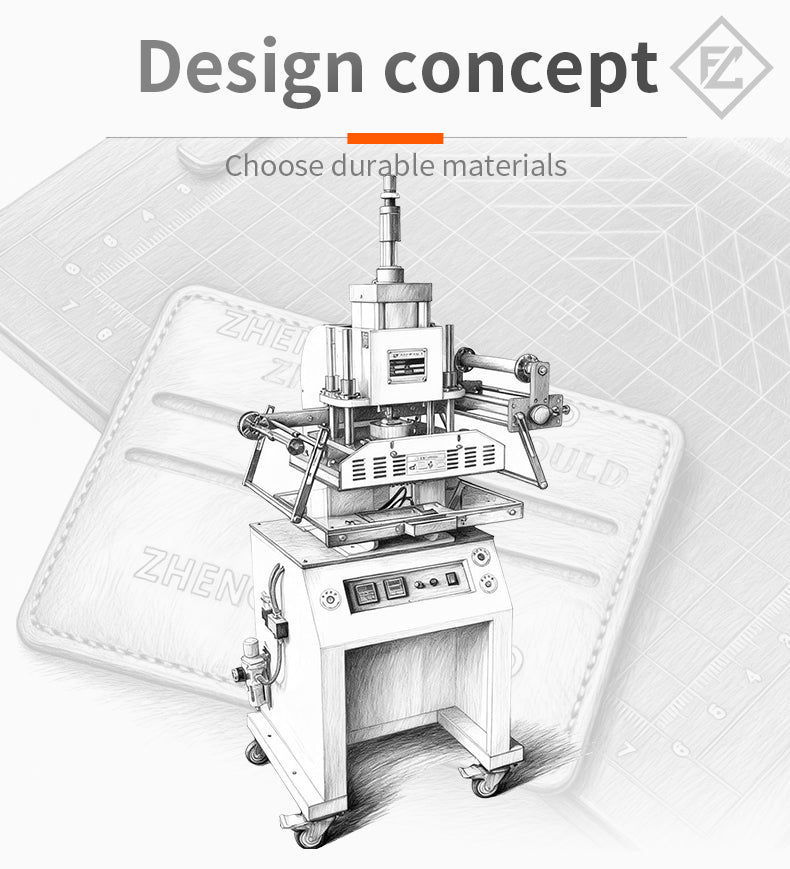 Automatic Digital Pneumatic Hot Foil Stamping Machine for Leather Logo Embossing