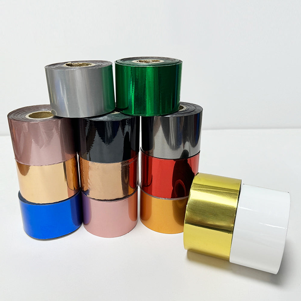 Zhengfei 5cm size UV DTF hot stamping foil roll is suitable for paper and plastic crystal labels.