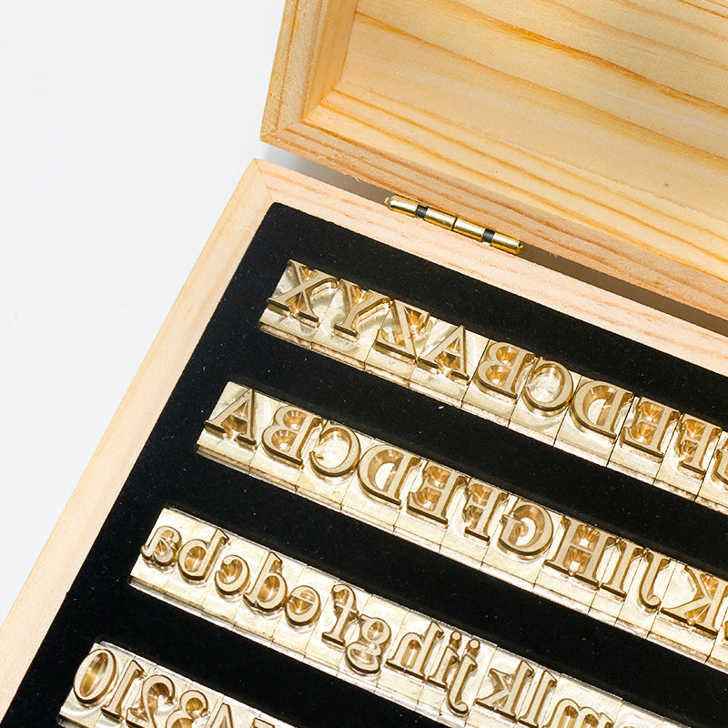 Factory Direct Sales T-shaped Movable Type Copper Mold, LOGO Leather Goods Hot Stamping Mold, English Letter Hot Stamping Mold