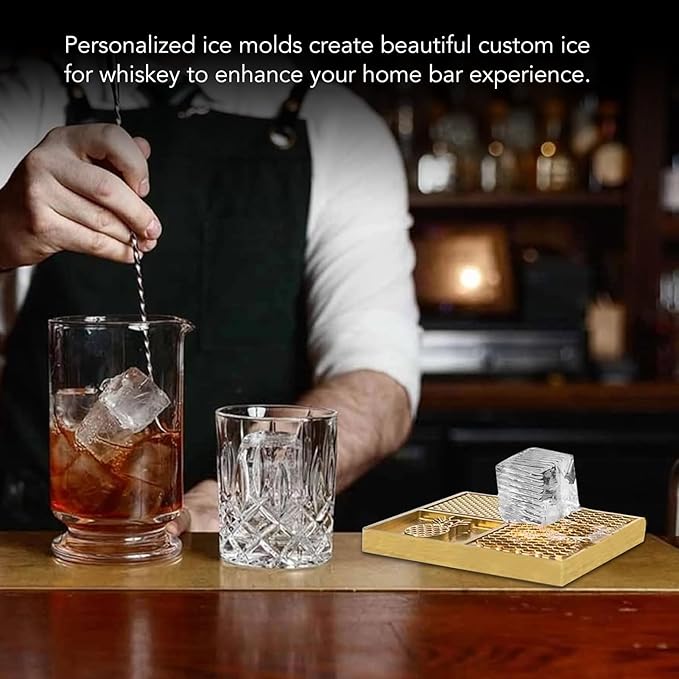 Bar Ice Stamp Brass Ice Plate Ice Mold Branding DIY