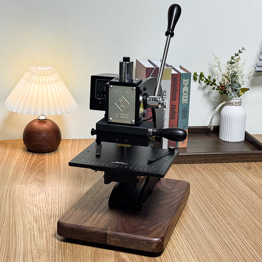 Manual Heat Press Stamping Machine Leather Hot Foil Logo Stamp Tool Embossing Machine Leather Key Ring Hot Foil Stamping Machine