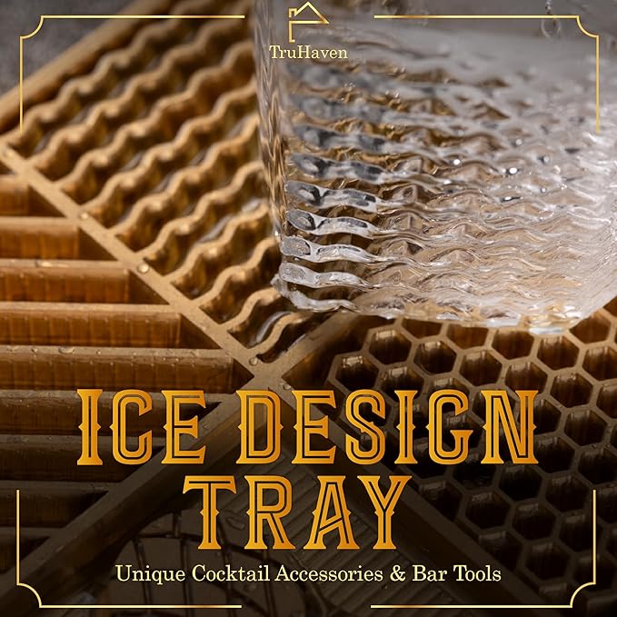 Customizable Ice Cube Stamps Hexagon Ice Cubes Brass Brand Stamp Ice Cube Gift Bartender