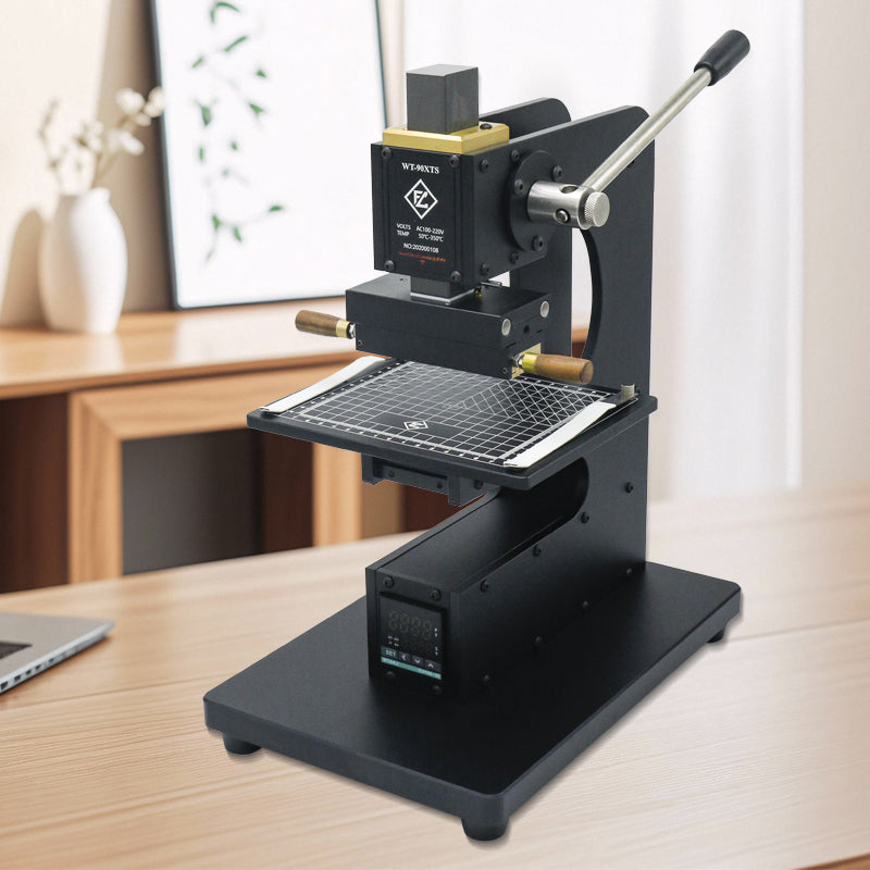 Digital Display Manual Heat Press Machine for Packaging & Logo Embossing – 90XTS