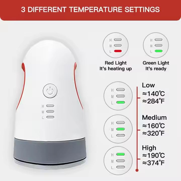 Electric Heat Press Machine 110V/220V 3 Modes Adjustable Printing Handheld Iron Transfer Clothes Hats Bags Stamping