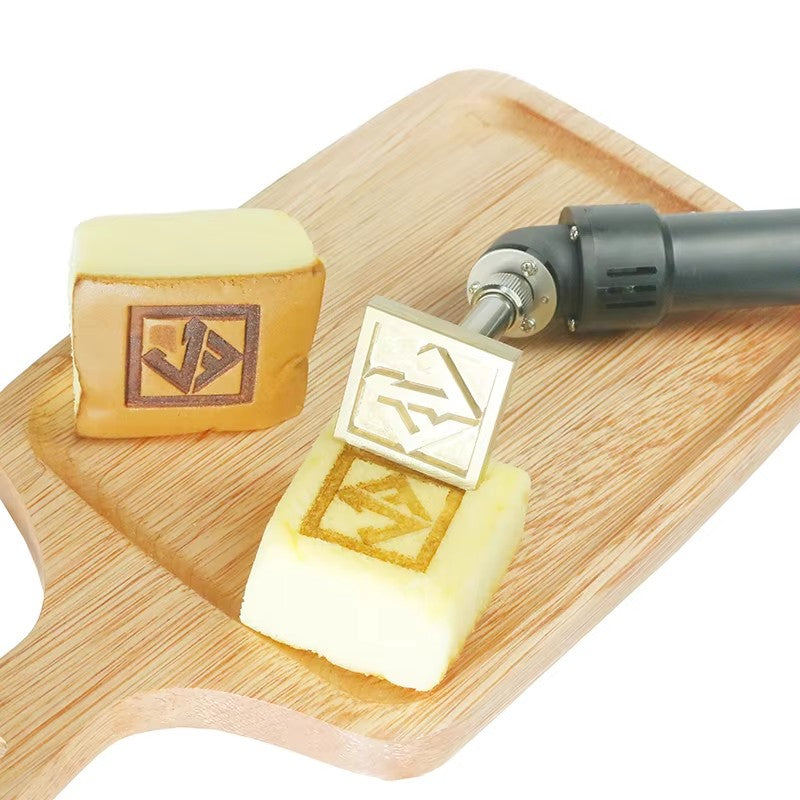 220V 200W Custom Text Logo Hot Stamping Machine Handheld Soldering Iron Logo stamper Coconut Heat Sealing Stamp
