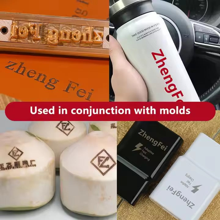 Customized Metal Stamp Leather Logo Hot Stamping Machine Pneumatic Gold Foil Automatic Digital Embossing Machine