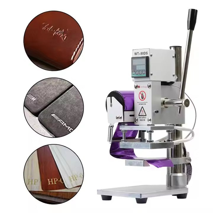 Digital Hot Foil Stamping Machine Small Hot Stamping Machine for Foil Printing Leather Embossing Heat Pressing Bronzing Machine