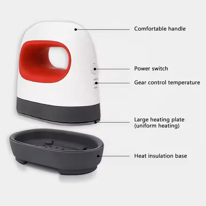 Electric Heat Press Machine 110V/220V 3 Modes Adjustable Printing Handheld Iron Transfer Clothes Hats Bags Stamping
