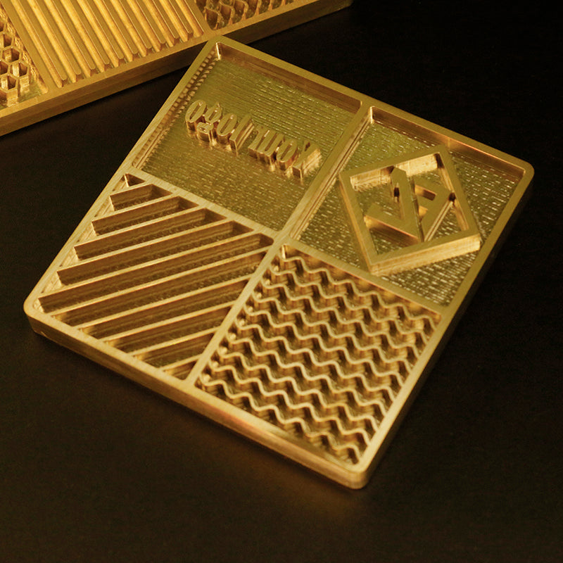 Ice Cubes Stamp Tray for Cocktails Custom 4x4insh & 4x8 insh Ice Stamp Designs Plate Brass Personalized Bar Ice Stamp